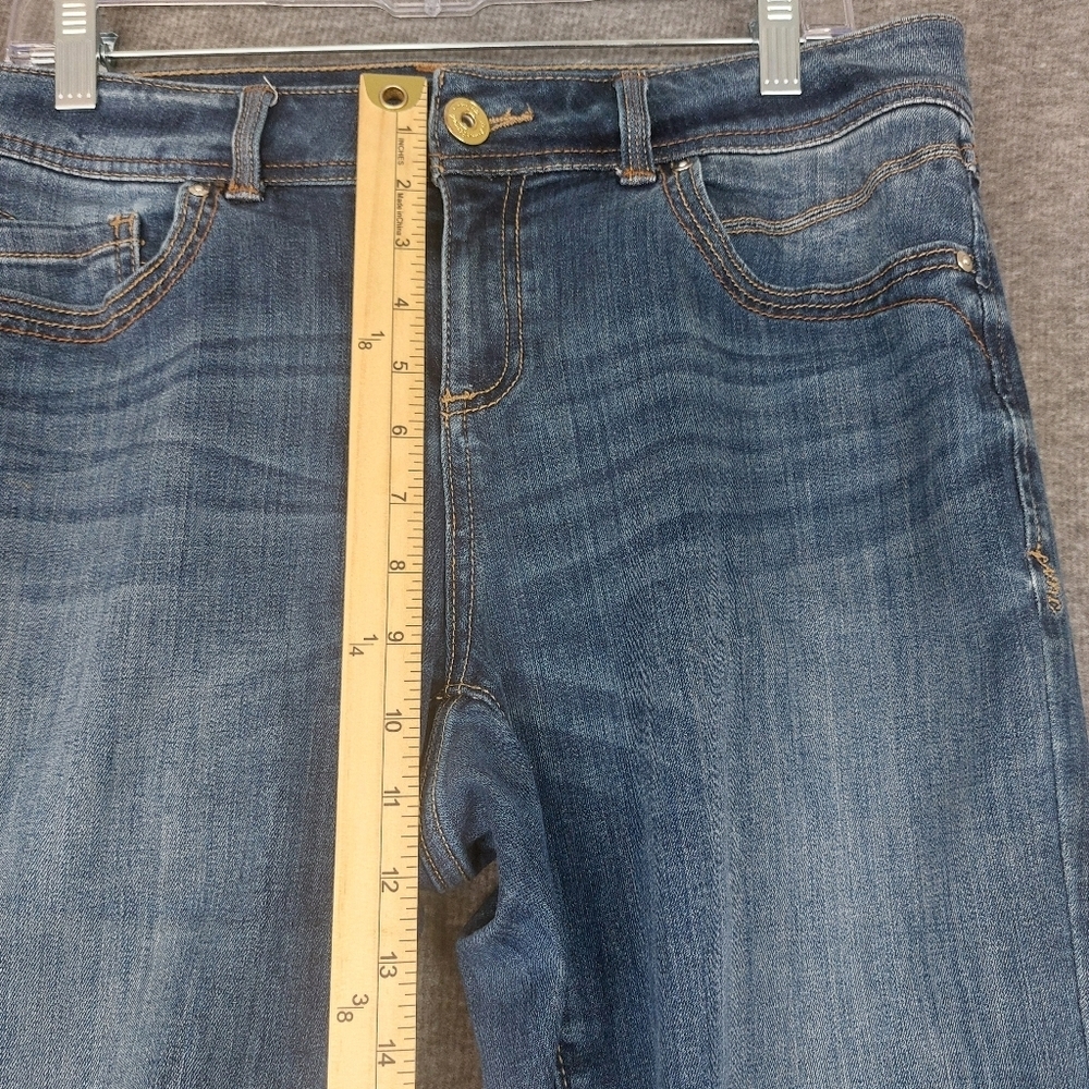 INC DENIM WOMENS BLUE SECRETLY SHAPES REGULAR FIT SKINNY JEANS SIZE 10 - Picture 3 of 11